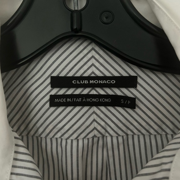 Grey and White stripe CLUB MONACO shirt 🩶 - Picture 3 of 3